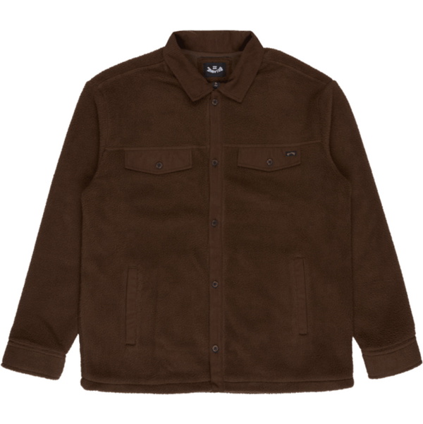 2026 Billabong Mens Fairbanks Overshirt EBYPF03005 - Dark Cedar